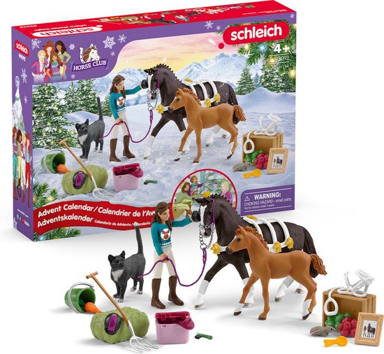 schleich Horse Club Adventskalender 2024 - Paarden Speelgoed - 24 Unieke Items - Voor Jongens en Meisjes