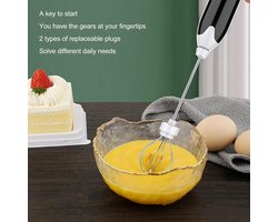 Electric Milk Frother - Rechargeable Handheld - 3 Speed - Coffee Frother - Electric Whisk - Easy To Disassemble - Coffee Stirrers - Kitchen Gadgets - Home