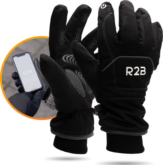 Foto: R2b luxe touchscreen handschoenen winter maat s waterdichte handschoenen heren handschoenen dames ski handschoenen scooter fiets model brussel