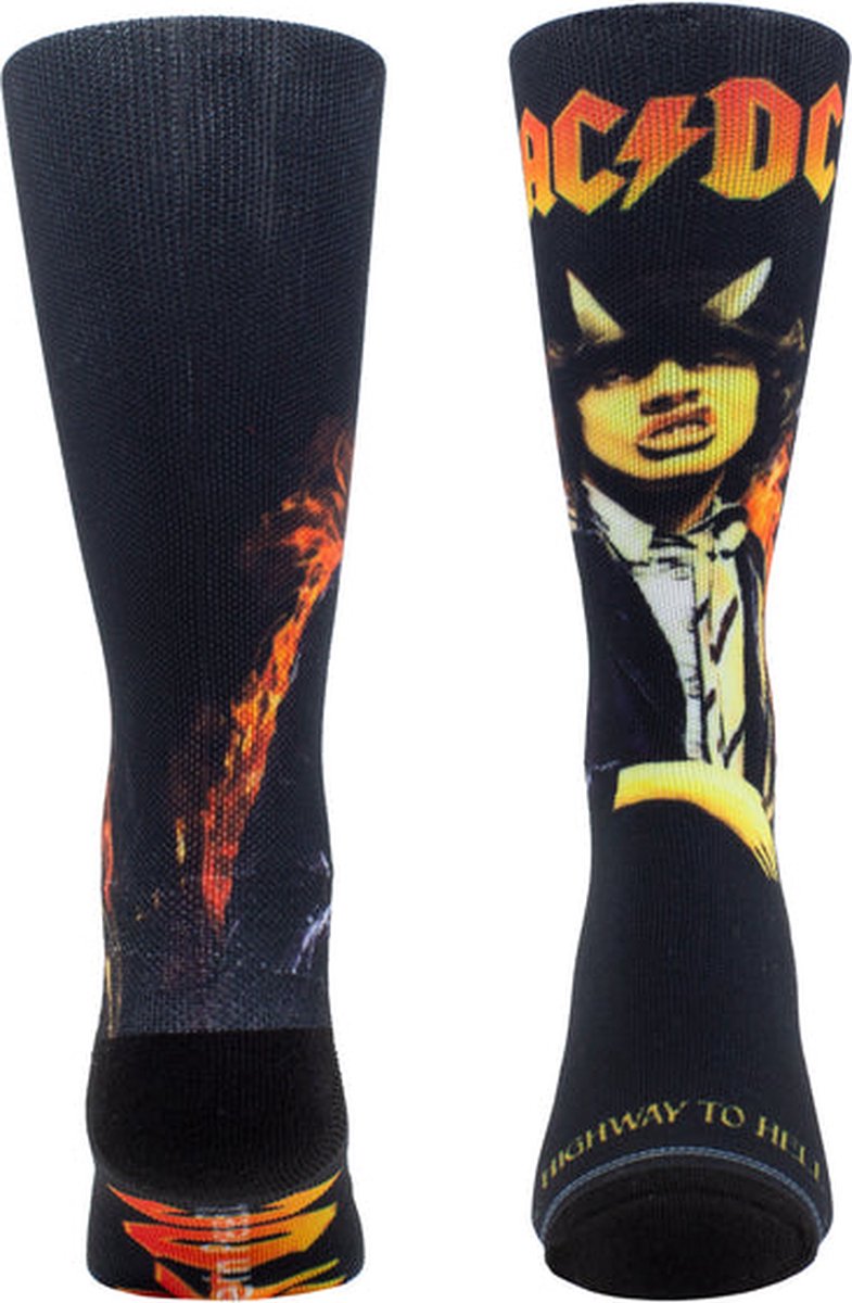 AC/DC Highway To Hell Sock Zwart (One Size - EU 40-46)
