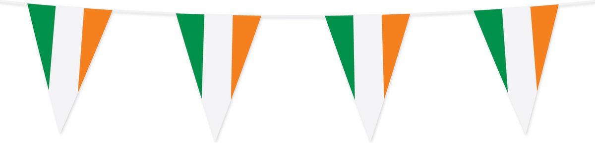 6x Vlaggenlijn Ierland 10 Meter - Voetbal EK WK Landen Feest Versiering Decoratie