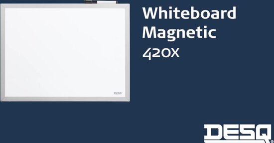 XIWODE Magnetisch droog wisbord, wandgemonteerd whiteboard, 24x36 inch, zwart aluminium frame, eenvoudig en royaal, glad schrijfoppervlak, gemakkelijk af te vegen