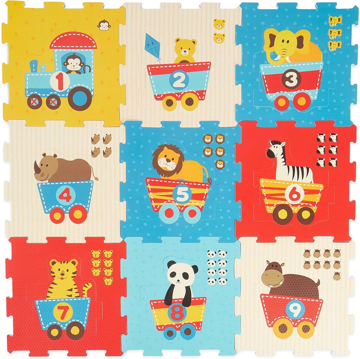 SlimKind Puzzelmat speelmat voor baby's XXL puzzel voor kinderen kruipdeken speelmat voor kinderen kindertapijten kruipmat voor baby's letters leren speeltapijt voor jongens