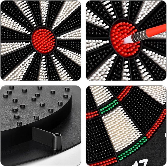 Safety Dart Board Set voor kinderen - 16.4 inch - Rubberen dartbord - 6 softtips - Geweldig spel voor gezinnen - Vrije tijd van Toyrific — afbeelding 5