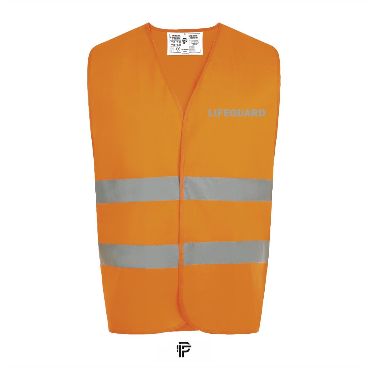Veiligheidshesje LIFEGUARD - Fluo Oranje - Maat L - Tekst zwart - Veiligheidshesje voor Volwassenen – Veiligheidsvest - Oranje Hesjes