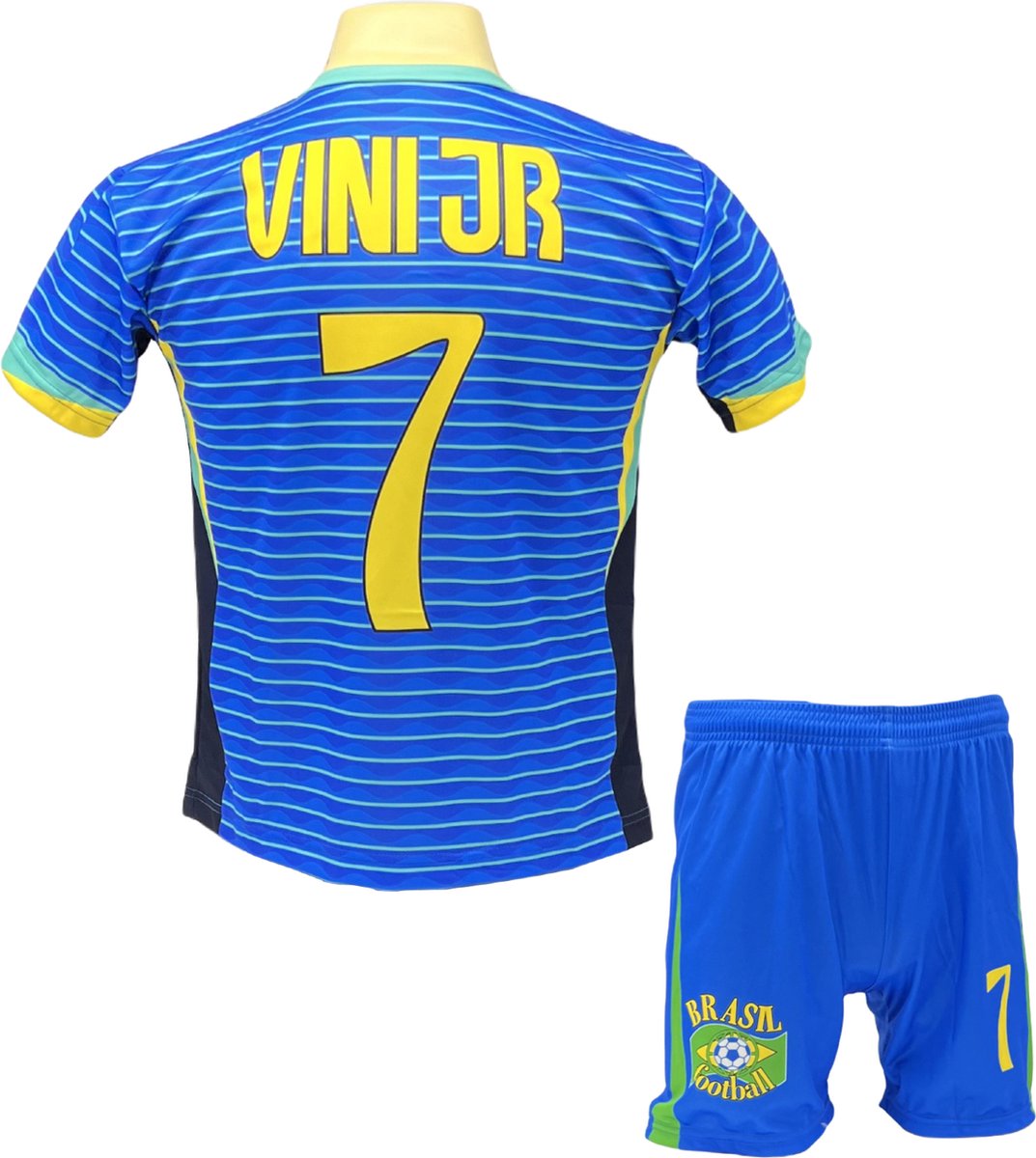 Vinicius Voetbalshirt en Broekje Brazilië Voetbaltenue Kinderen en Volwassenen - Maat 152