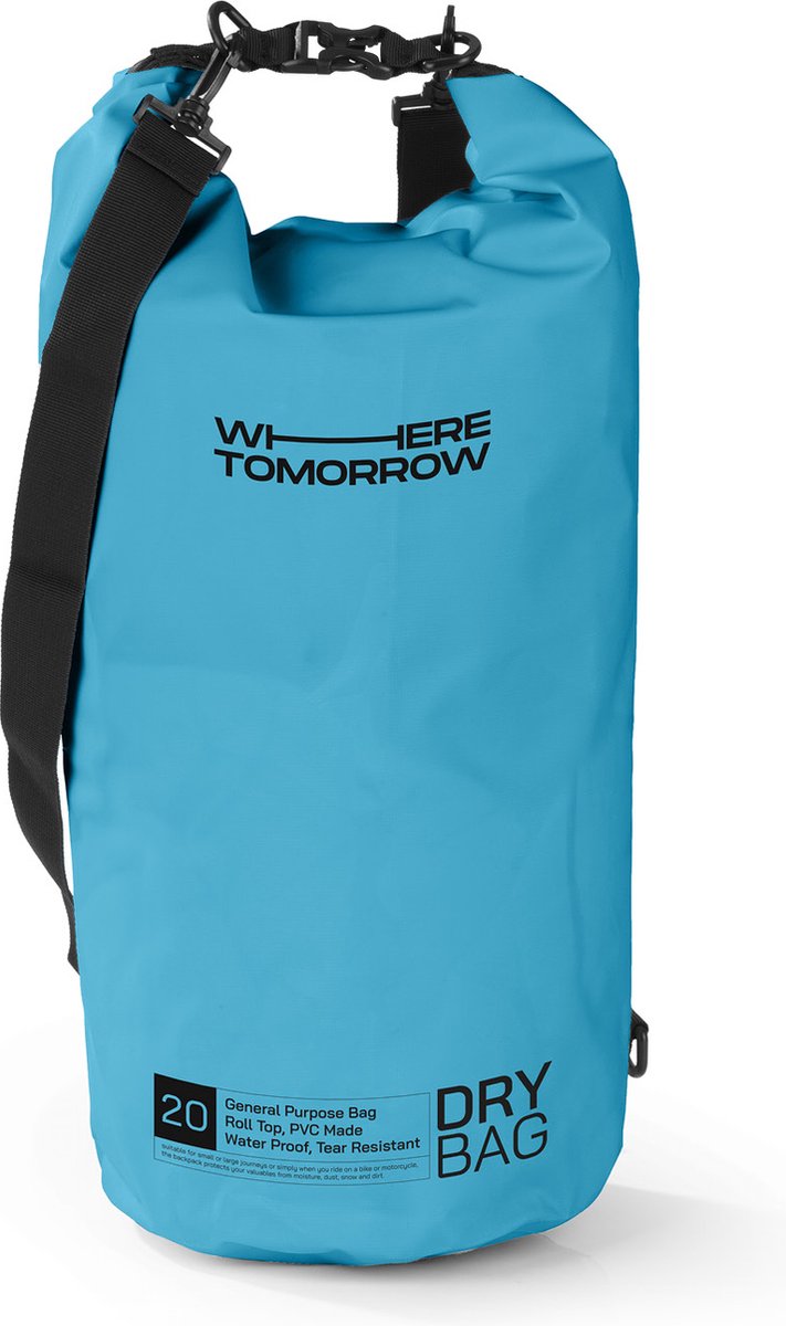 Where Tomorrow Dry Bag 20L - Style 01 - Hemelsblauw