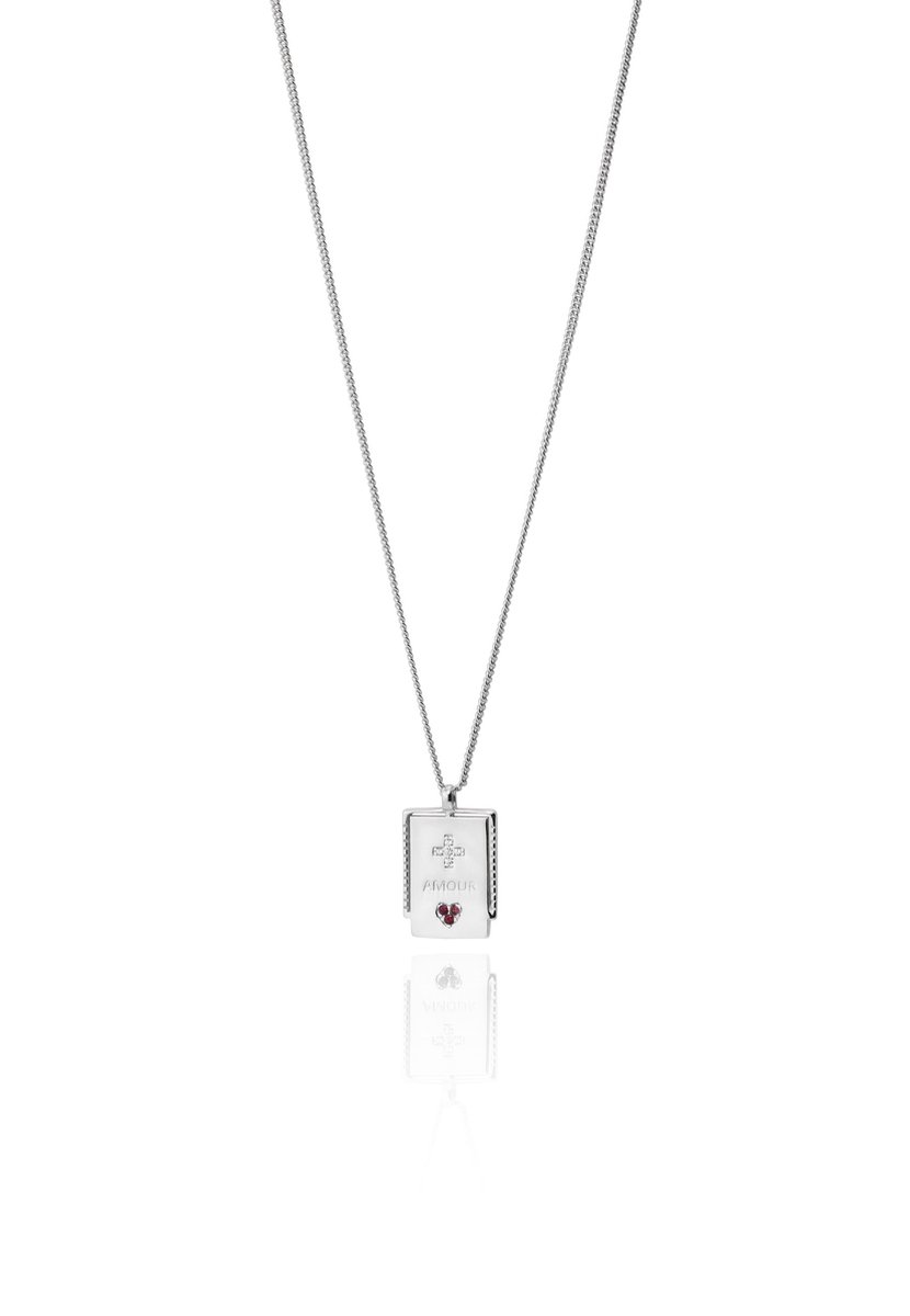 Mas que ayer zilveren ketting