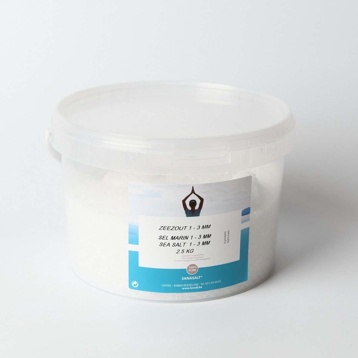 Goedkoopste Sanasalt Badzout 1-3mm 2.5KG - Sanasalt - Wellness