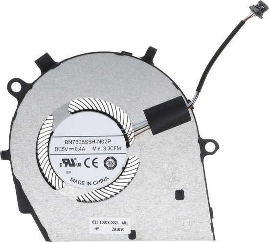 CPU/ventilateur de refroidissement de remplacement pour Dell Latitude 3410/3510/Inspiron 7405/5501 Series – P/N : 0CHNHW/07D5NG