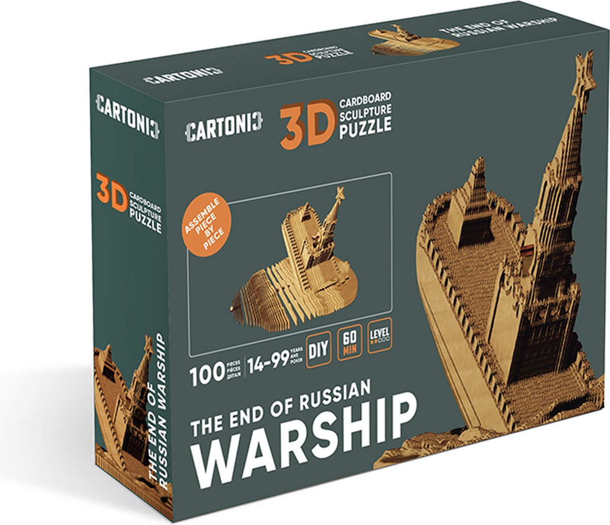 CARTONIC- THE END OF RUSSIAN WARSHIP-3D puzzel- kinderen en volwassenen- DIY- puzzel