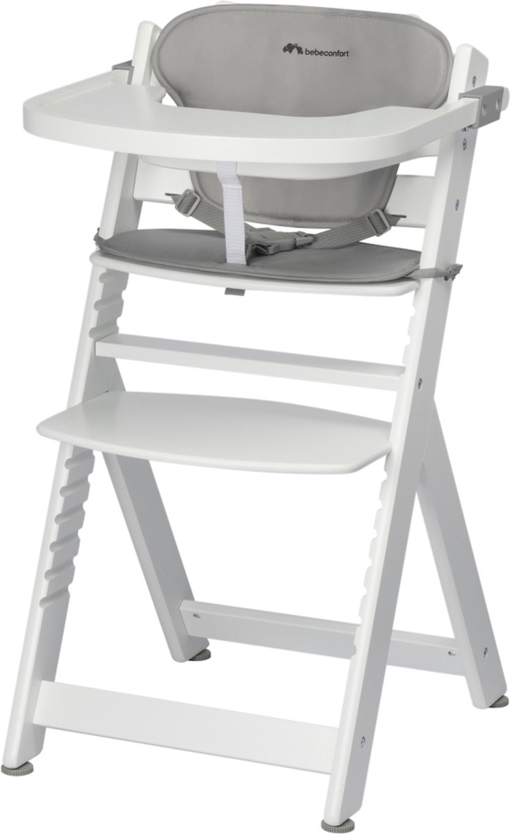 Bebeconfort Timba met verkleinkussen - Kinderstoel - White/Grey - 6 maanden tot 10 jaar oud