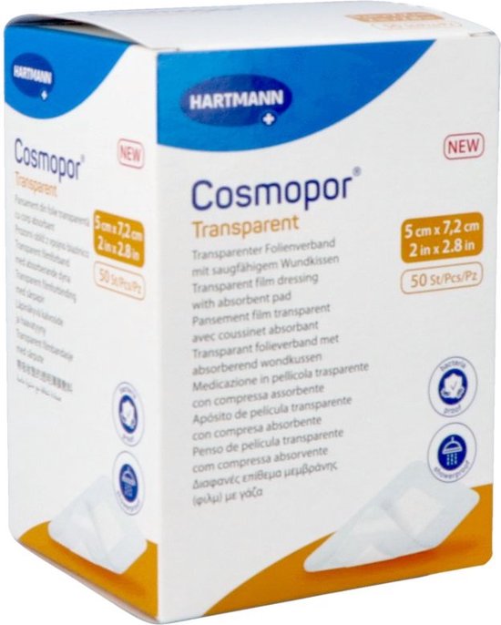 Cosmopor Transparent 5x7,2cm 50 stuks