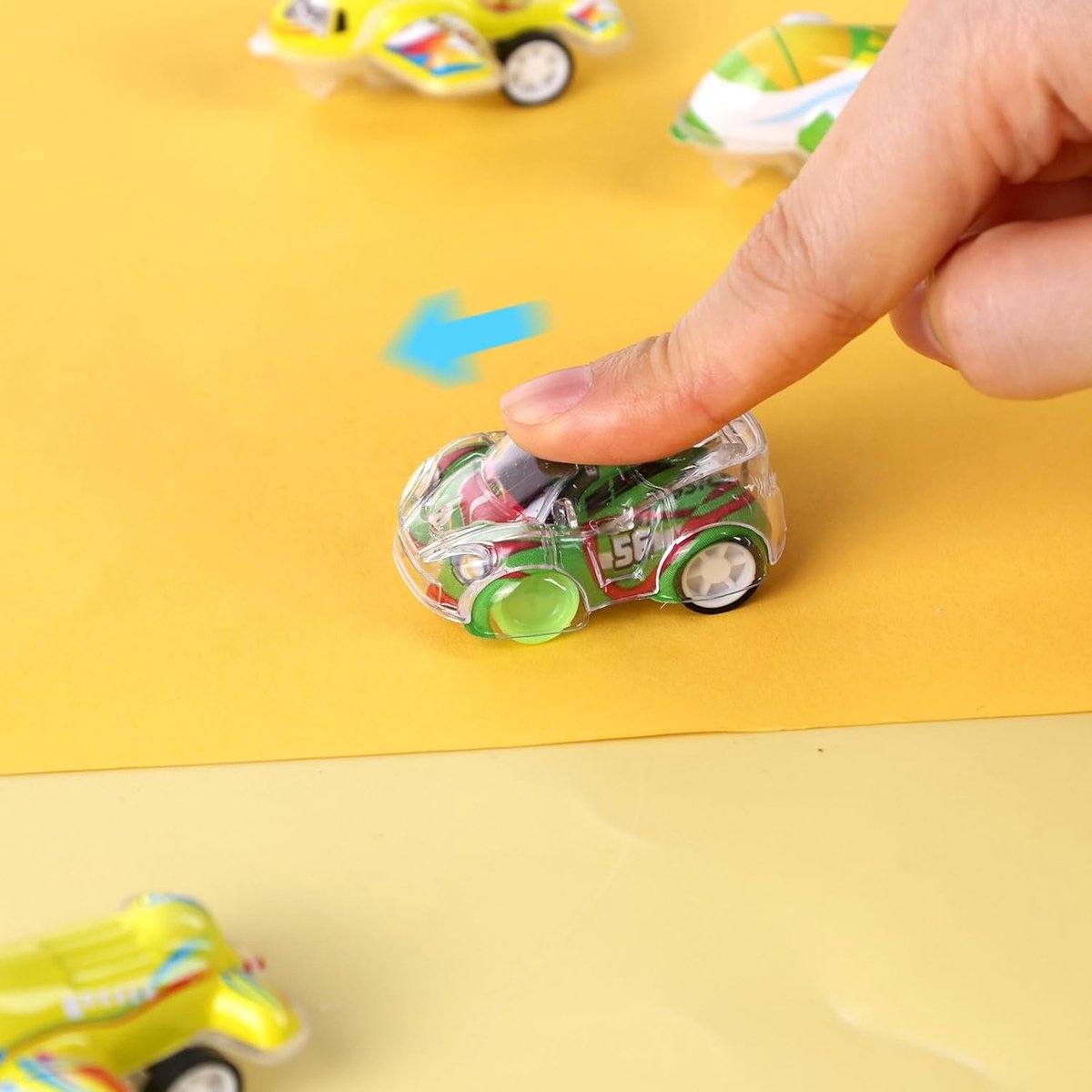 Partizzle 50x Speelgoed Autos - Pull Back Autotjes - Zelfrijdend Auto - Speelgoedauto Uitdeelcadeautjes - Grabbelton Traktatie Cadeautjes voor Kinderen & Peuters - Jongens - 5 cm — afbeelding 6