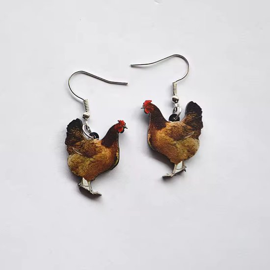 Boucles d'oreilles Poules