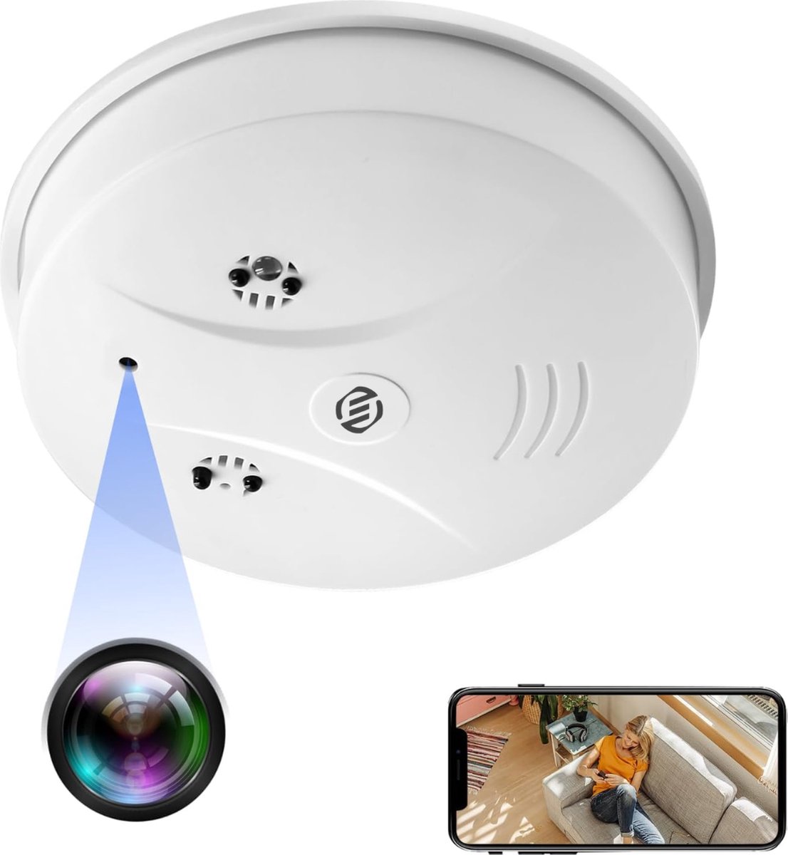 Equivera Spy Camera - Spycam - Mini Bewakingscamera - Kleine Camera - Verborgen Camera - Spionage - Voor Thuis, Kantoor, Auto