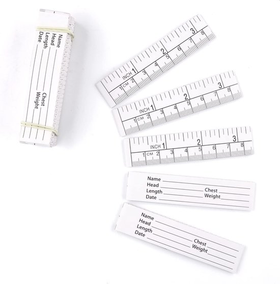 WINTAPE 18cm/7 Educare wondliniaal (papier) Wond Meetlint (Pack van 100) Medimeter (18cm 7
