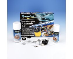 Model Craft Airbrushset - SP50K Spraycraft Klassieke multifunctionele airbrushkit - dubbele actie Airbrush