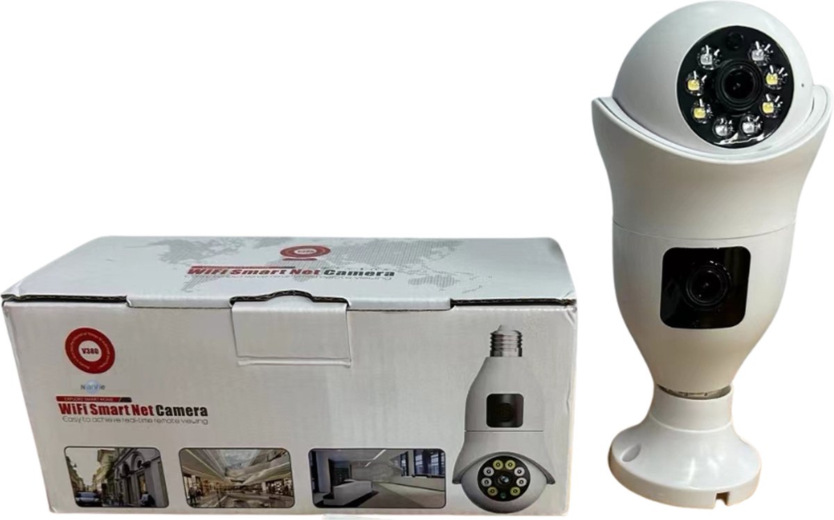 Narvie Smart WiFi IP Camera Beveiligingscamera 360° Draaibaar - afbeelding 2