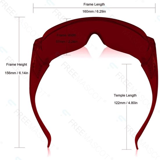 Rote 650nm-660nm Laserschutzbrille, Schutzbrille Br Produktbild-Vorschau 13