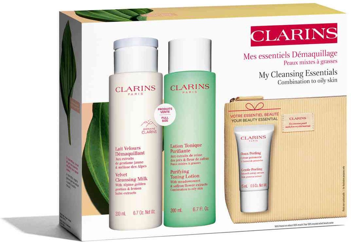 Goedkoopste Clarins My Cleansing Essentials Combination to Oily Skin Cadeauset - 415 ml