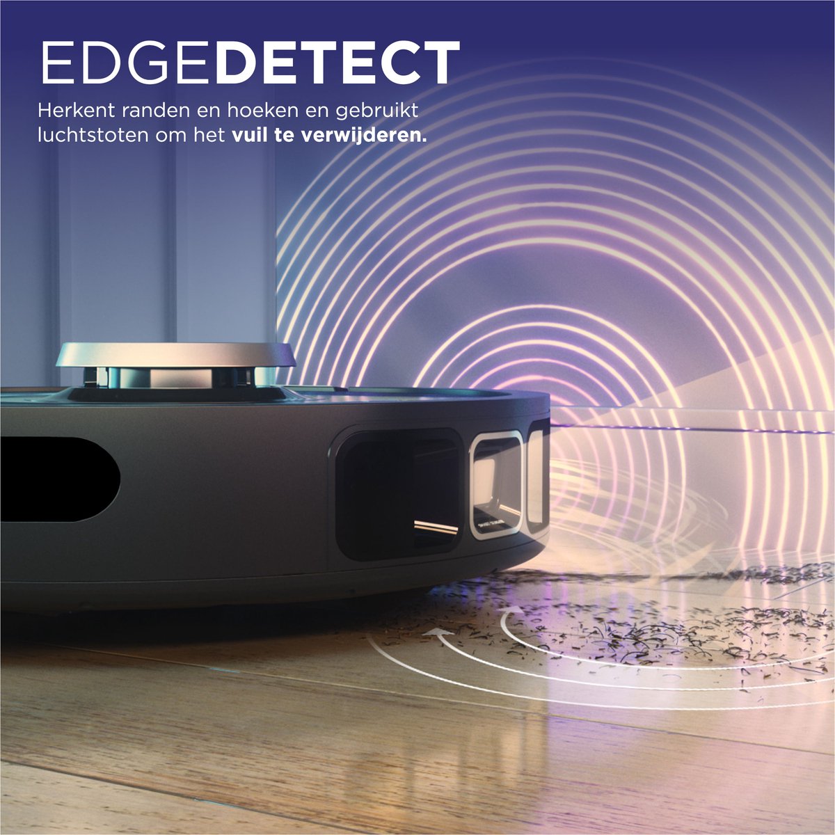 Afbeelding 2 van Shark PowerDetect Robotstofzuiger met Leeg/Laadstation - Uitgebreide 360° Laser Navigatie - Met App en Anti-Geurtechnologie - Voor Huisdieren - RV2820VEEU