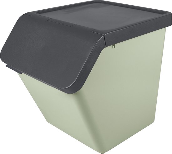 Sunware Sigma home Prullenbak Stapelbaar - 60L - Groen