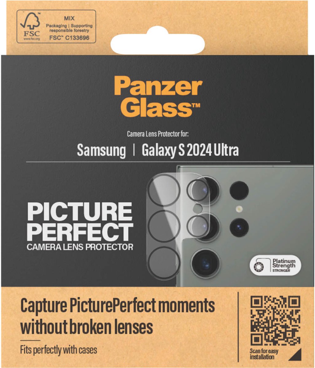 PanzerGlass Picture Perfect geschikt voor Samsung Galaxy S24 Ultra Camera lens protector