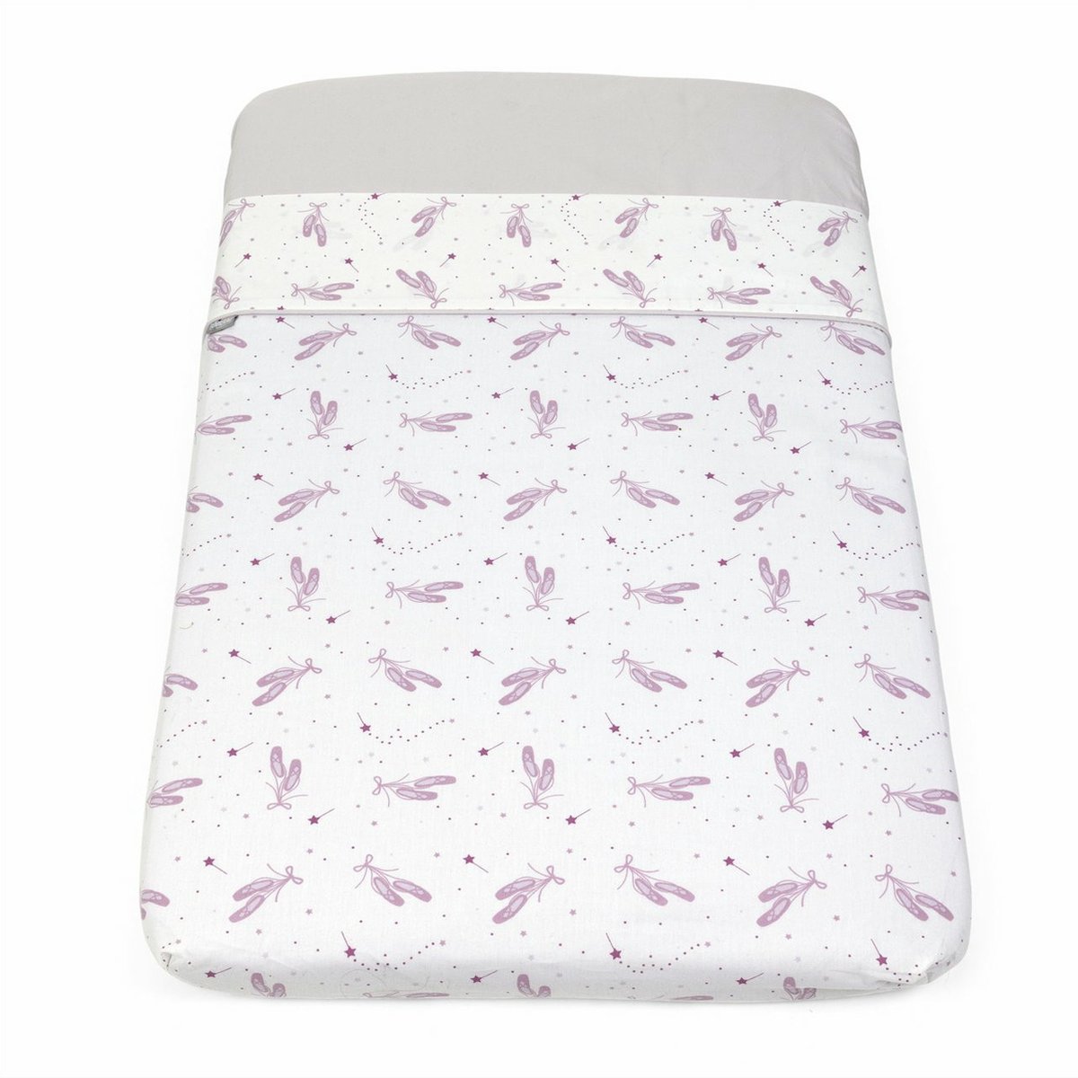 Chicco 09010907110990 babymatrasbeschermer 2 stuk(s) Roze Katoen Herbruikbaar