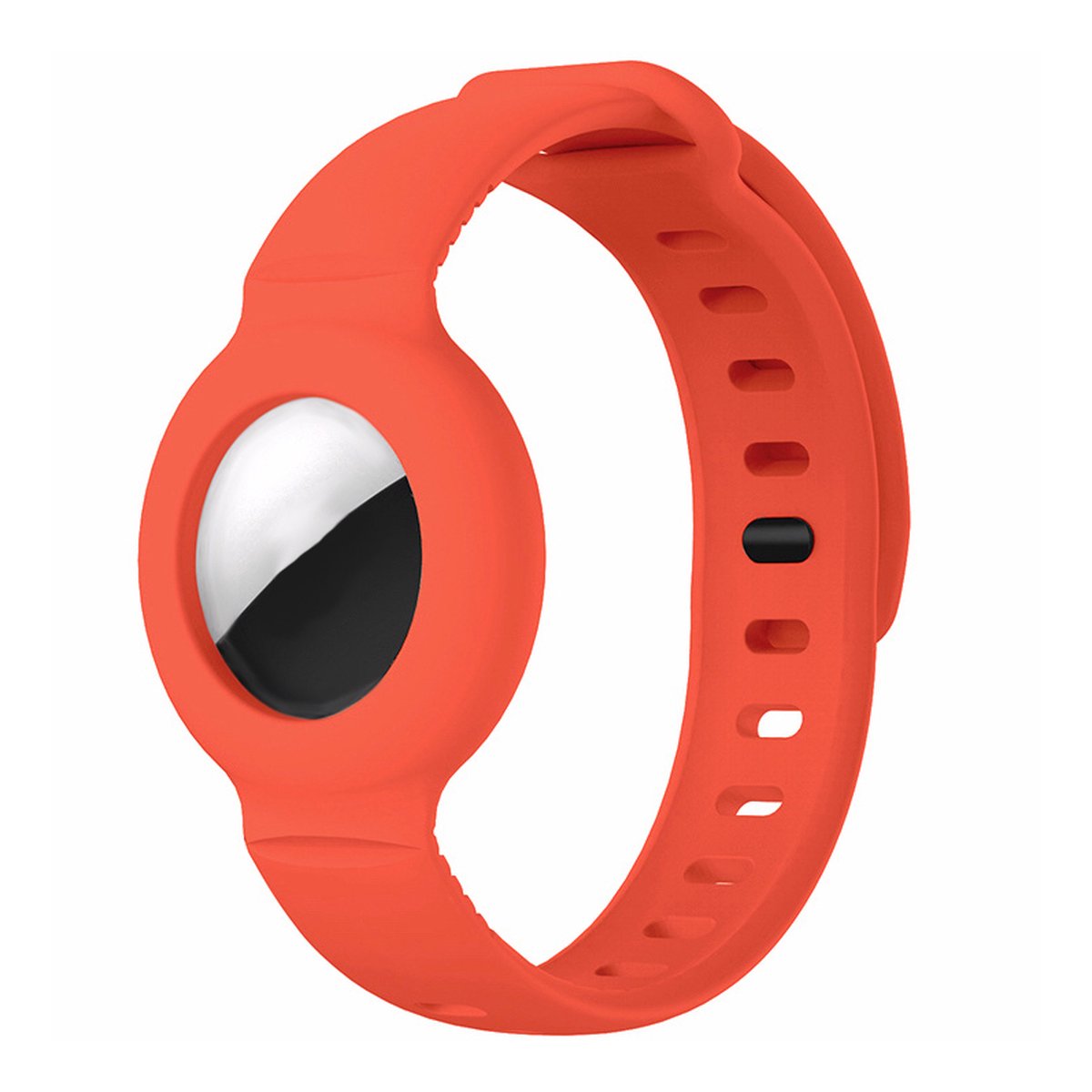 Consumerce® Siliconen Armband Geschikt voor Apple AirTag - Oranje - Kind Polsband - Kids GPS Horloge - Peuter - Tracker - Ouderen - Kinderhorloge - Kinderen - Volgsysteem - Trackers Armbanden
