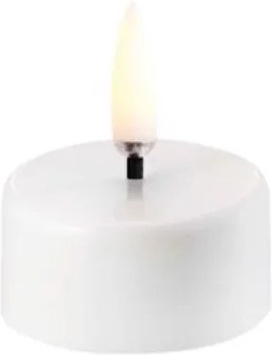 Uyuni - LED Theelicht met batterij (400 uur) - wit - 3.9x2 cm - incl. Batterij