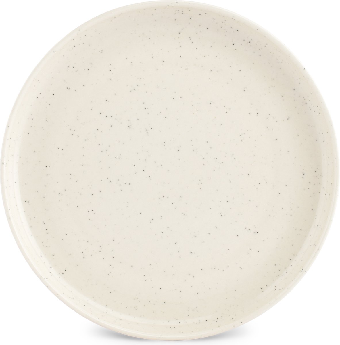ONA Plat bord 19,5cm vanille Dot (Set van 6)