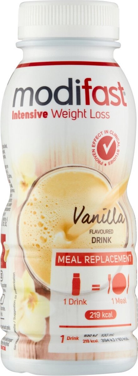 Goedkoopste 4x Modifast Intensive Drink Vanille 236 ml
