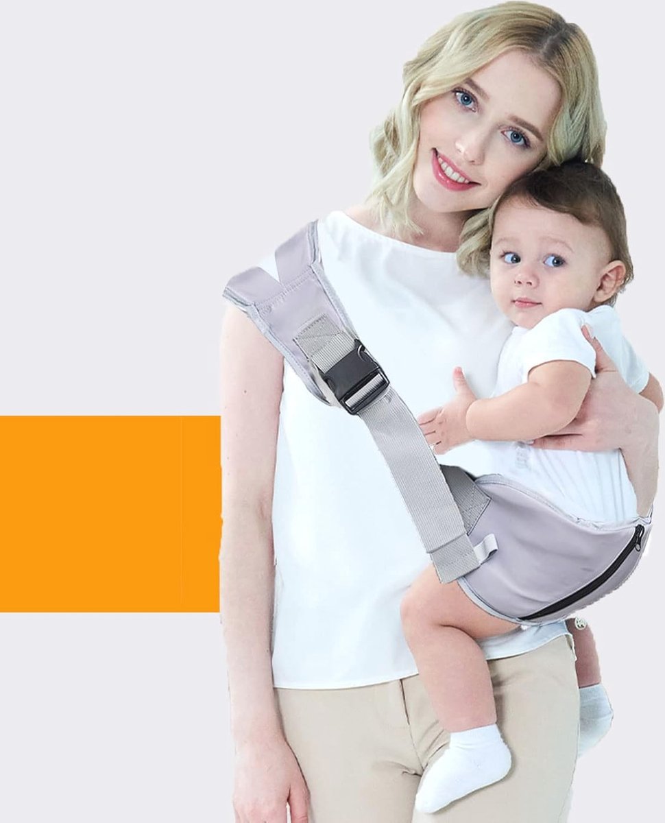 Ergonomische Draagbare Babydrager - Verstelbare & Gevoerde Schouderbanden voor Baby's en Peuters