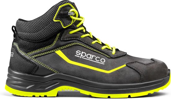 Sparco Horizon Veiligheidsschoen Unisex - Licht, Ademend & Robuust - Suede & Nylon - Zwarte Werksschoenen