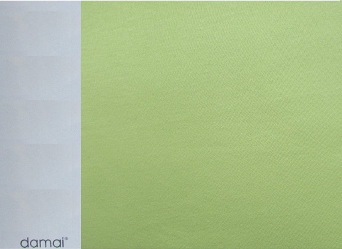 Damai Double Jersey Hoeslaken - Ledikant - 60x120 cm - Lime