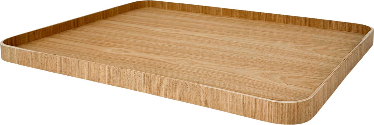 XLBoom Serve Tray 60 x 46 cm Willow - Design dienblad van multiplex met anti-slip - Verkrijgbaar in Black | Walnut | Willow - Tijdloos serveerblad voor tafel, keuken en interieur