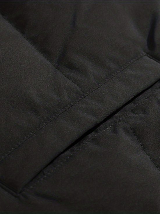 Bovista Veste d'hiver pour femme - Col fausse fourrure - Parka - Veste - Hiver - Adulte - Zwart - Taille S