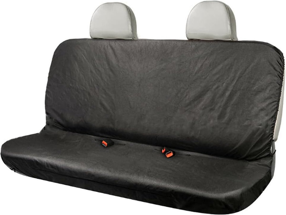 auto achterbank hoes - Zware autostoelhoes, universele zwarte vrachtwagenstoelhoes, waterdichte autostoelbeschermer, ademend zitkussen, antislip, stofdicht, achterbank