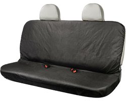 auto achterbank hoes - Zware autostoelhoes, universele zwarte vrachtwagenstoelhoes, waterdichte autostoelbeschermer, ademend zitkussen, antislip, stofdicht, achterbank