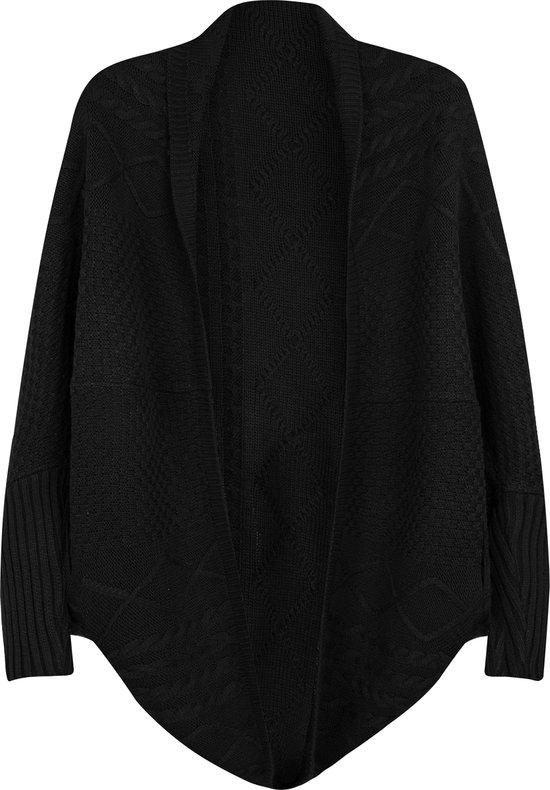 KIJSKKOPO Vest Dames,Gebreide Cardigan voor Dames Lange Mouwen Open