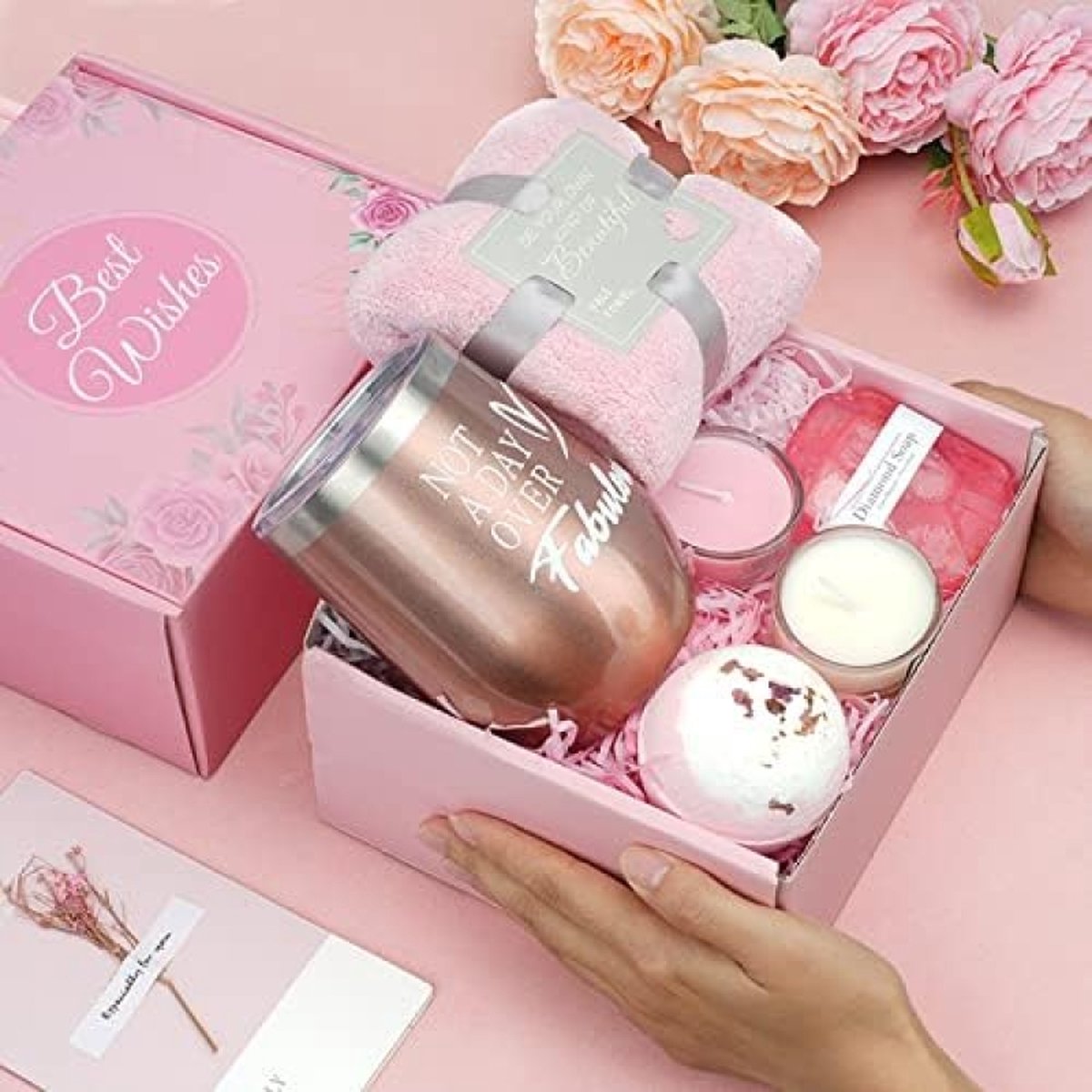 MUJUZE Cadeaus voor vrouwen, kerstcadeaus,cadeauset vrouwen, verjaardagscadeau voor vriendin, zus,collega,cadeau-ideeën verjaardag vrouw (Opbeurend cadeau