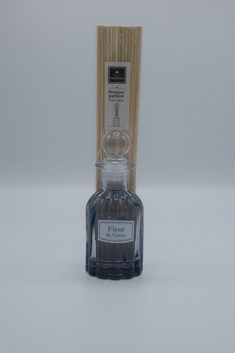 Geurstokjes fleur de coton 100 ml - retro fles - Esprit Provence