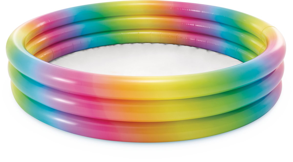 Intex opblaasbaar Zwembad - Regenboog - Kinderzwembad - 147x33cm