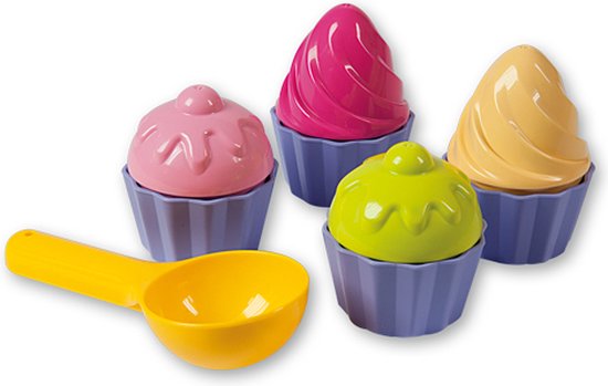 Androni Cupcake zandvormenset - 9-delig voor strand, speeltuin en zandbak
