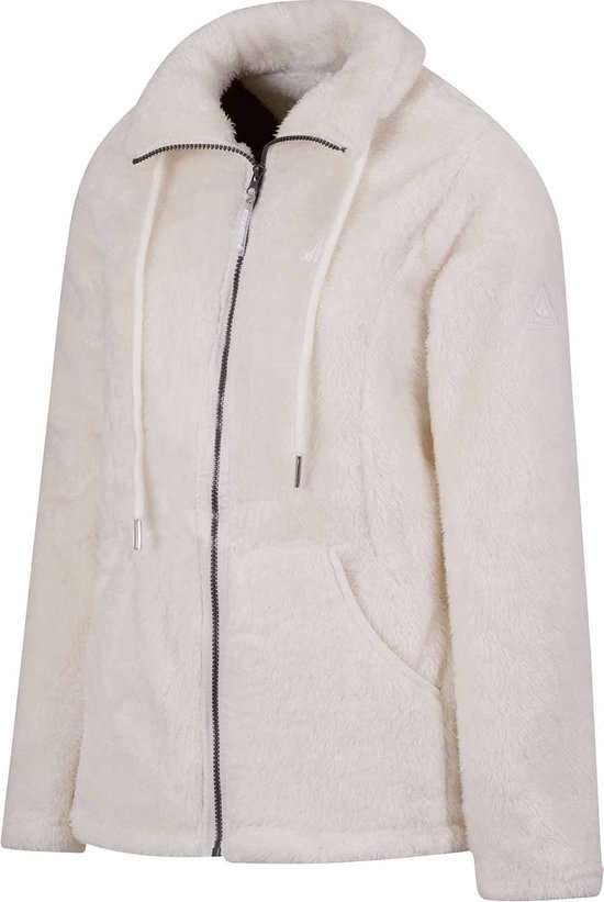 BJØRNSON Elin Coral Fleece Vest Dames 4 seizoenen - Zacht - Maat 50 - Off-White