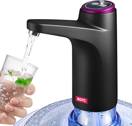 Foto: Botc waterdispenser snoerloze automatische waterdispenser water pomp usb oplaadbaar zwart