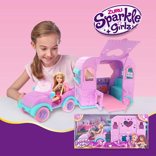 Sparkle Girlz deluxe caravanset van ZURU van Spark — afbeelding 3
