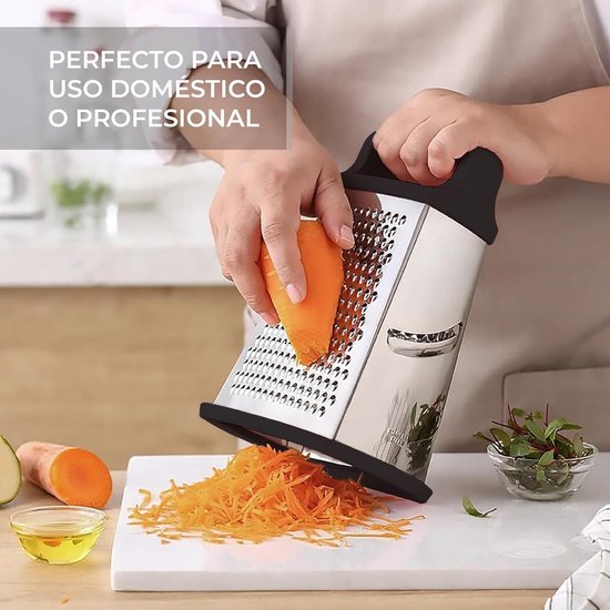 thumbnail: VINAK Roestvrijstalen Keukenrasp - 4-in-1 Multifunctionele Rasp Met Ergonomisch Handvat En Antislip Onderlaag