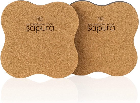 SAPURA Yoga Knee Pads Set of 2 Cork, Knee Pads, Knee Pads, Durable Knee